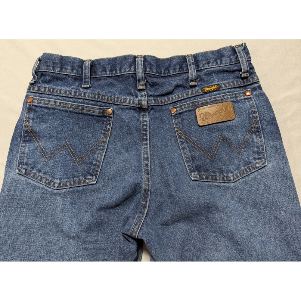 WRANGLER‎ COWBOY CUT Men 32X30 Denim Blue Jeans 936DSD - Picture 2 of 16
